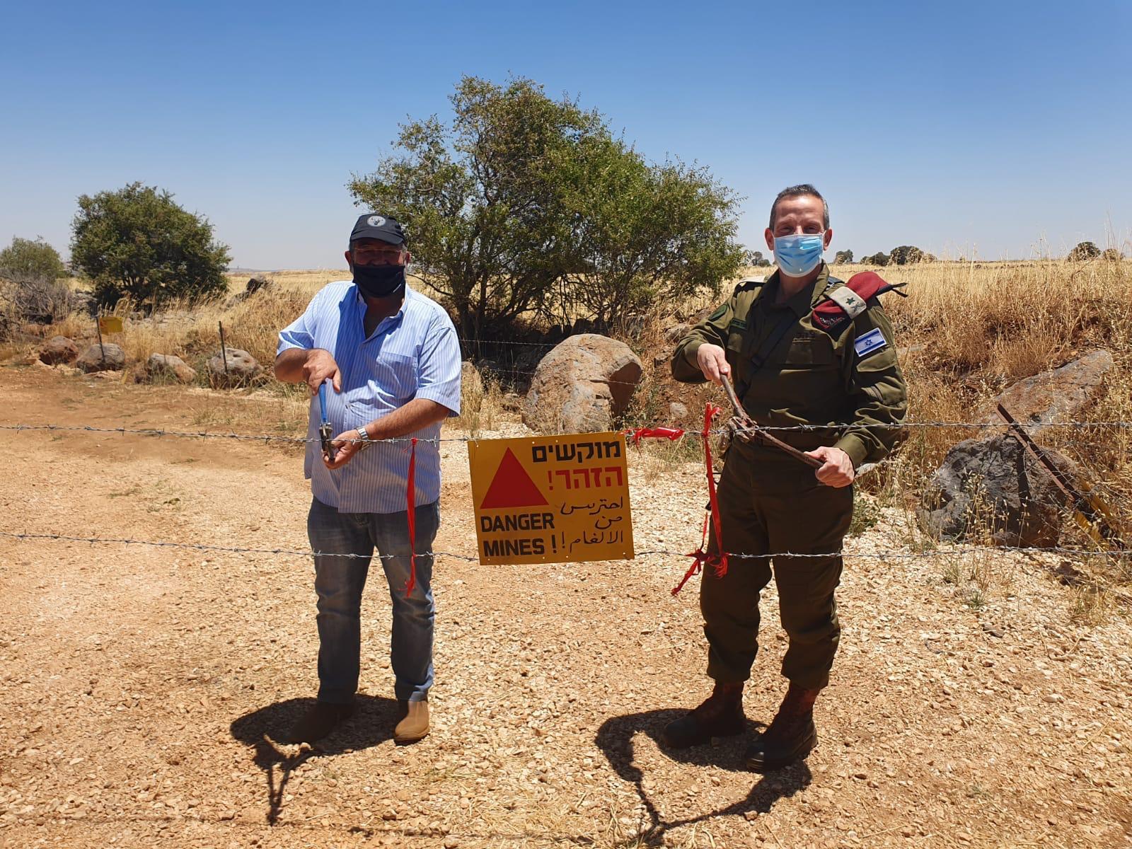 מסירת שטח בעמק הבכא